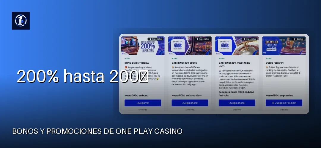 One Play Casino promotional banner